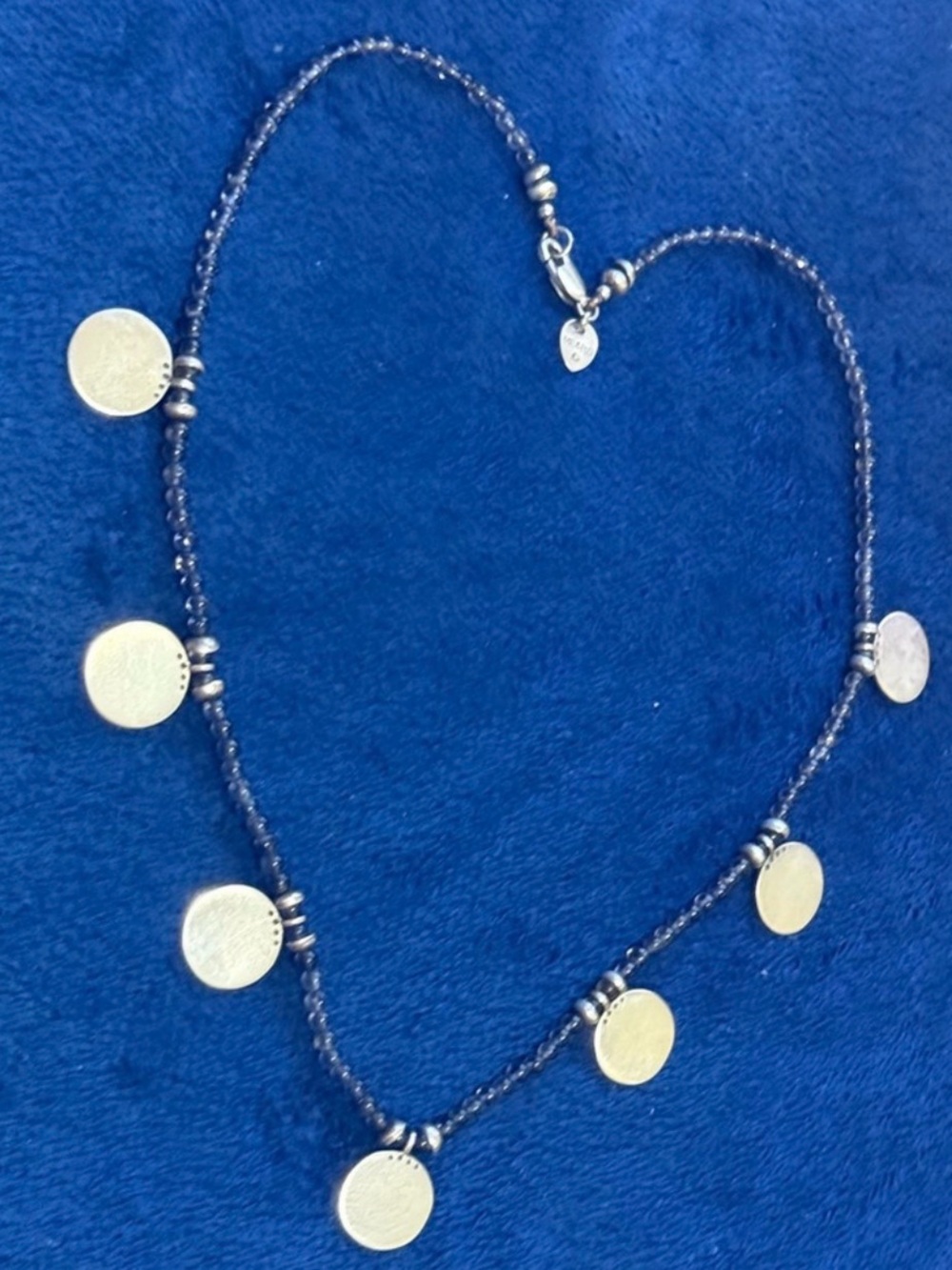 WOW POSHMARK - Authentic Me & Ro Iolite & Seven Sterling Silver Spheres Necklace